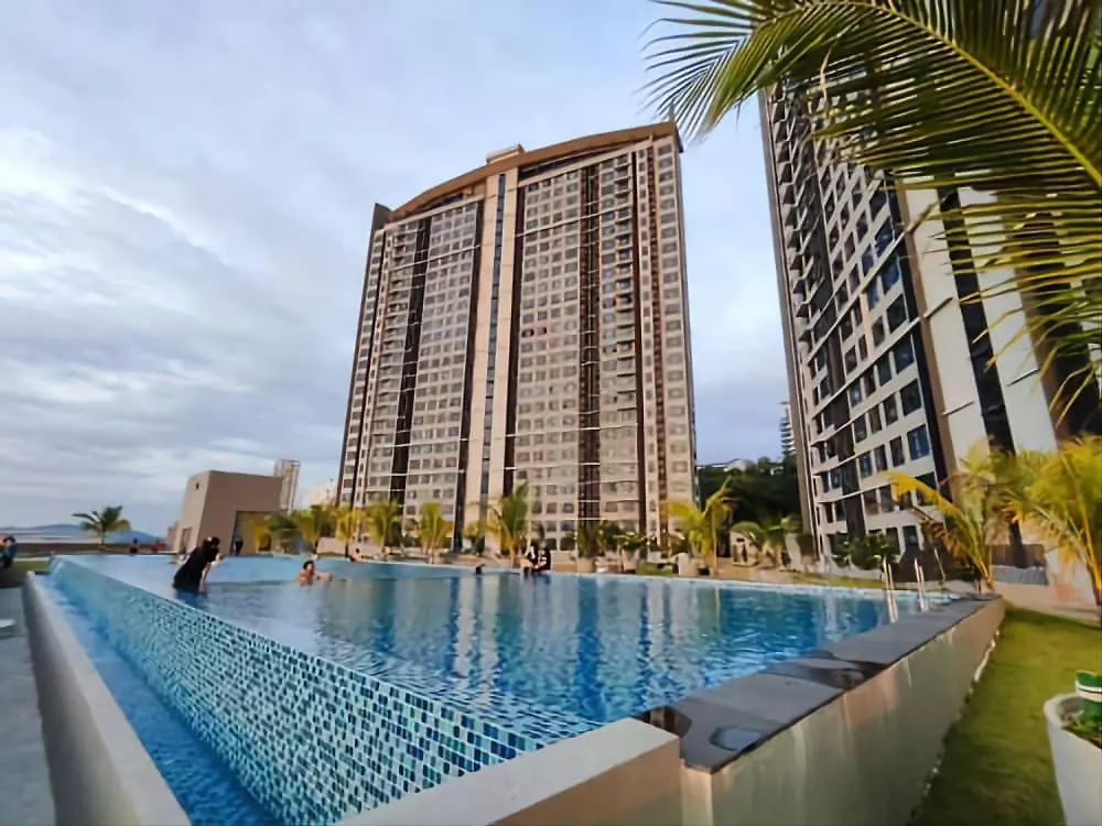شقة Birds Of Paradise Seaview Suite Jesselton Quay 天堂鸟海景套房 كوتا كينابالو